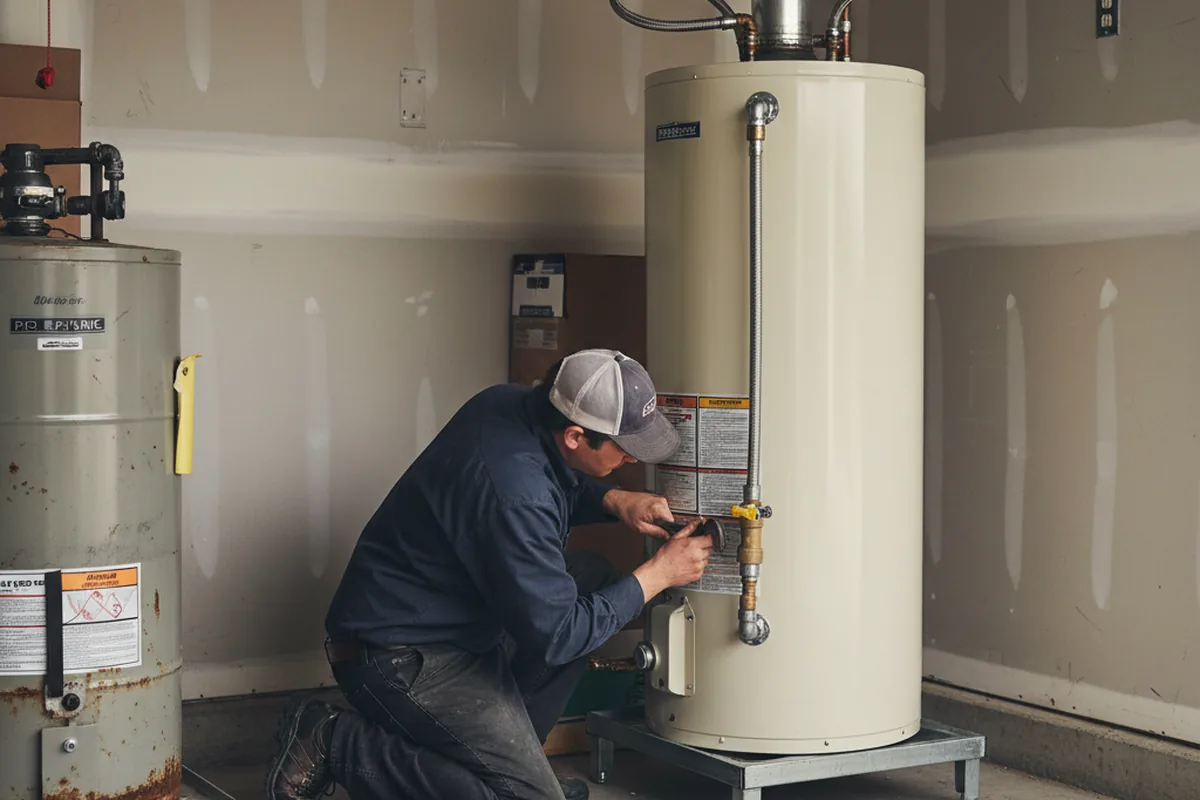Water heater and shutoff valve replacement in Nassau
